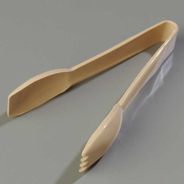 Carlisle Foodservice Pom Tong, Beige, 6.44 In, PK12 - 460606