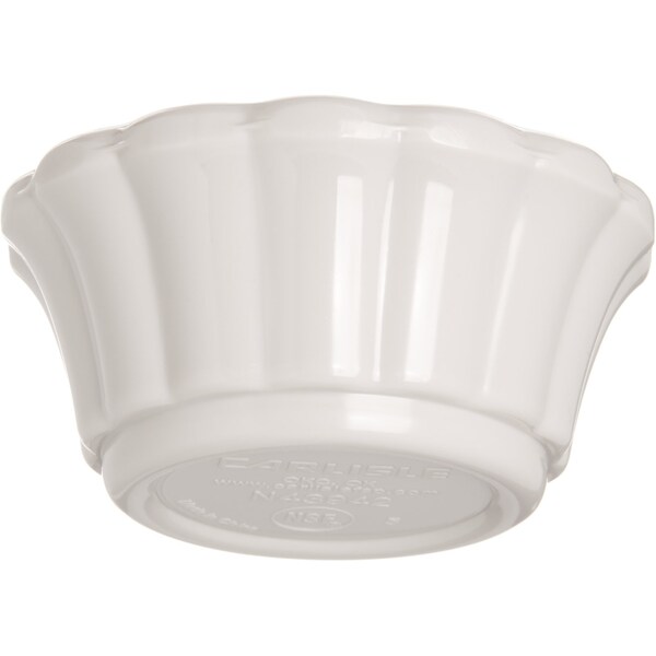 Carlisle Foodservice Mlmn Scalloped Ramekin, 1 oz., Bne, PK48 - 4394242