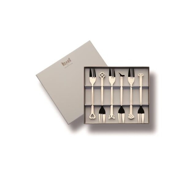 Mepra Mepra 100344615 Cake Forks Evento Gift Box - 6 Piece - 100344615
