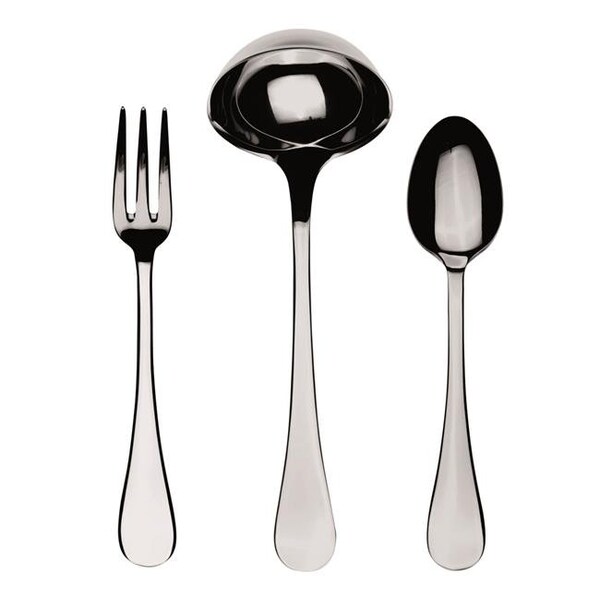 Mepra Mepra 1020B22003 Brescia Serving Set Fork Spoon & Ladle - 3 Piece - 1020B22003
