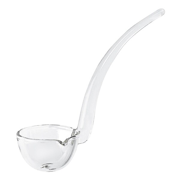 Tarifa 6 in. Mouth Blown Crystal Gravy Dressing & Sauce Ladle, Clear - TA3094039