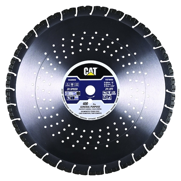 Caterpillar 400 Pro 10mm Laser Welded General Purpose Diamond Blade 18-In - 450mm - DA32032U