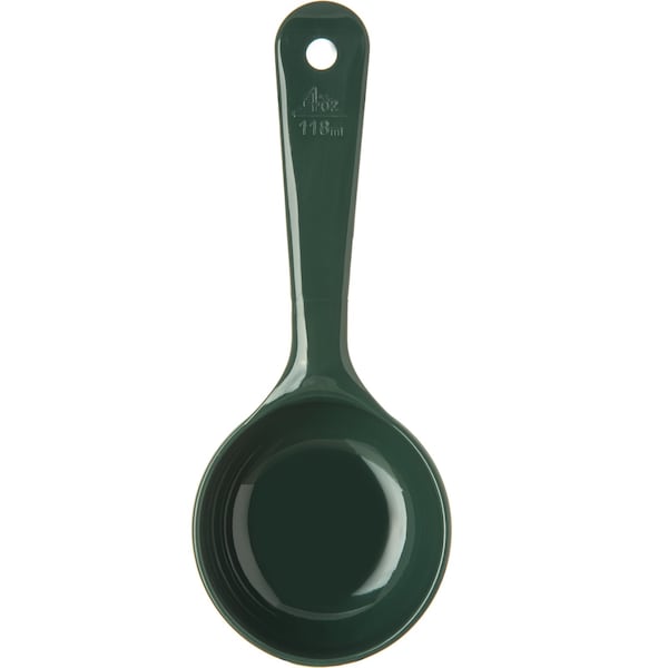 Carlisle Foodservice Solid Short Handle, 4 oz., Green, PK12 - 492808