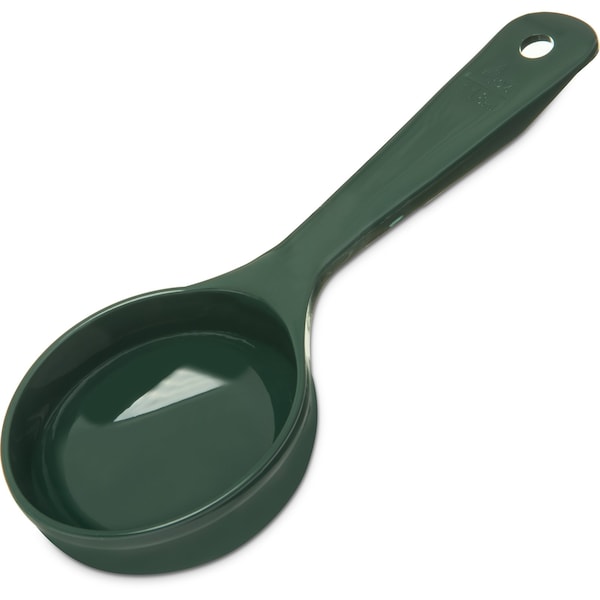Carlisle Foodservice Solid Short Handle, 4 oz., Green, PK12 - 492808