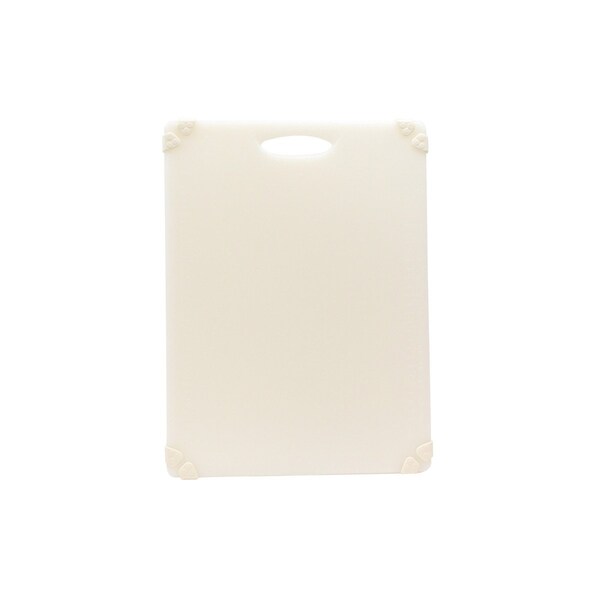 Tablecraft Grippy Cutting Board, White, 15"X2"0"X.5" - CBG1520AWH