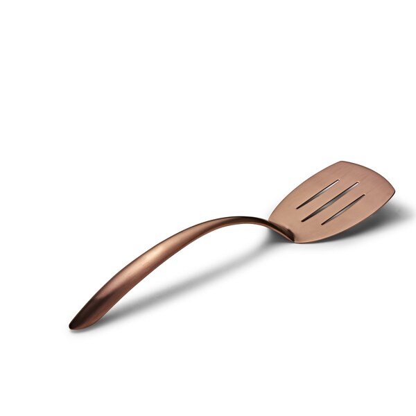 Bon Chef Ez Use Banquet Serving Slotted Turner 14.75" W/Holl Cool Hndl - Rose Gold Matte - 9460RGM