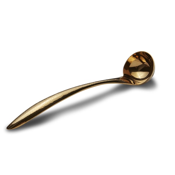 Bon Chef Ez Use Banquet Serving Sauce Ladle Hammer Finish 10" 1 Oz - Gold - 9462HFG