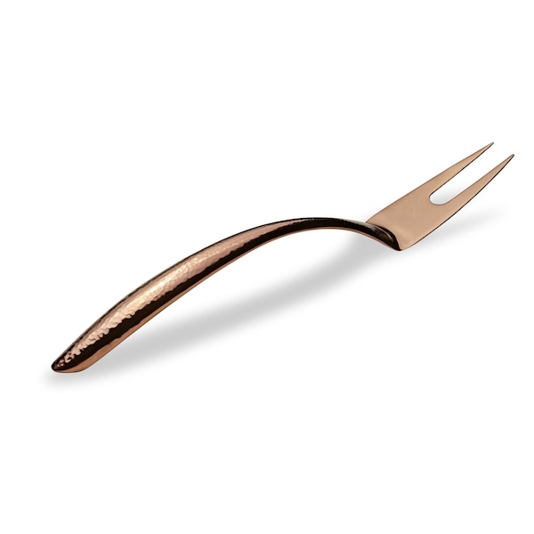 Bon Chef Ez Use Banquet Serving Fork Hammer Finish 14" - Rose Gold - 9455HFRG