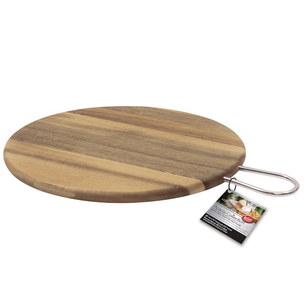 Tablecraft Acacia Rnd Display Board, 12"X.6" - ACAMR12