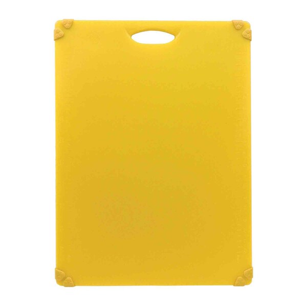 Tablecraft Grippy Cutting Board, Yellow, 18"X2"4"X.5" - CBG1824AYL