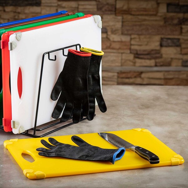 Tablecraft Grippy Cutting Board, Yellow, 18"X2"4"X.5" - CBG1824AYL