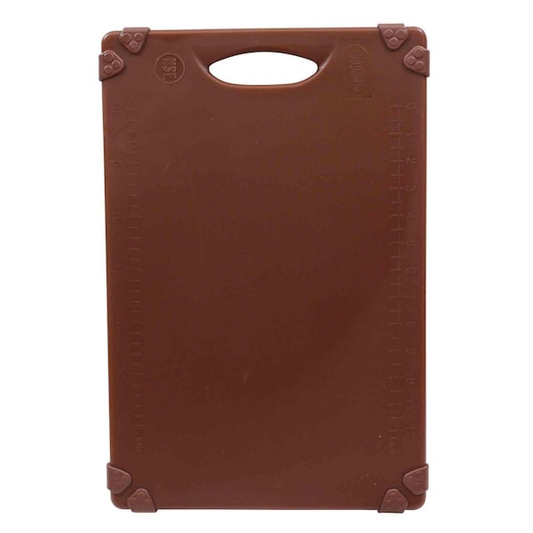 Tablecraft Grippy Cutting Board, Brown, 12"X18"X.5" - CBG1218ABR