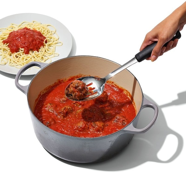 Oxo International Good Grips Spoon, Stainless Steel, Black/Silver - 11283200