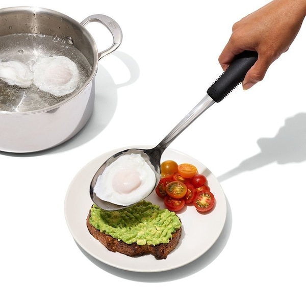 Oxo International Good Grips Spoon, Stainless Steel, Black/Silver - 11283200