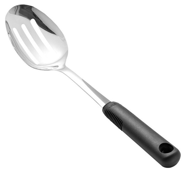 Oxo International Good Grips Spoon, Stainless Steel, Black/Silver - 11283200