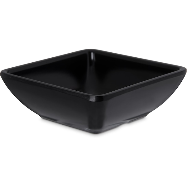 Carlisle Foodservice Melamine Square Ramekin, 2 oz., Blk, PK48 - 086003