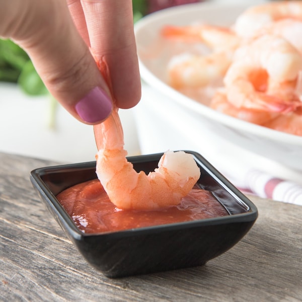 Carlisle Foodservice Melamine Square Ramekin, 2 oz., Blk, PK48 - 086003