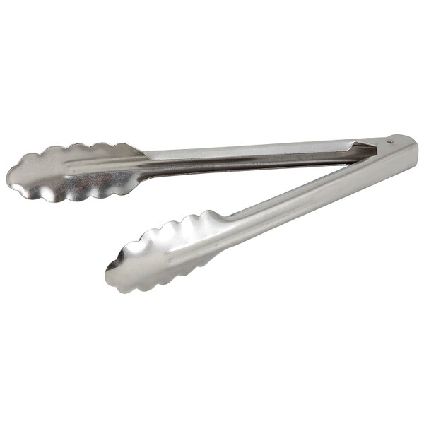 Winco Winco 9" Stainless Steel Heavy Weight Utility Tong - UT-9