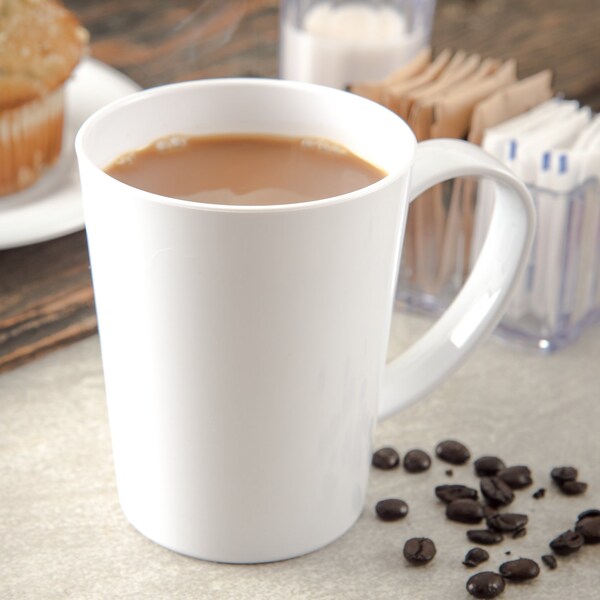 Carlisle Foodservice Mug, 12 oz., Wht, PK12 - 4306802