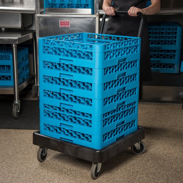 Carlisle Foodservice E-Z Glide Dolly, Hndl, 22.5"x22.5"x39.5" - C2236H03