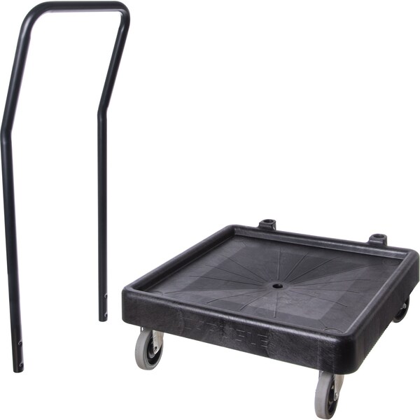 Carlisle Foodservice E-Z Glide Dolly, Hndl, 22.5"x22.5"x39.5" - C2236H03