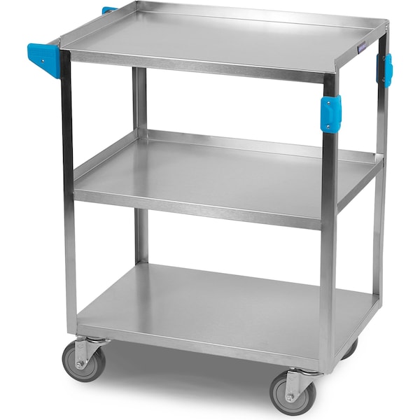 Carlisle Foodservice SS Utility Cart, 3 Shelf, 500 lb., 15.5x24" - UC5031524