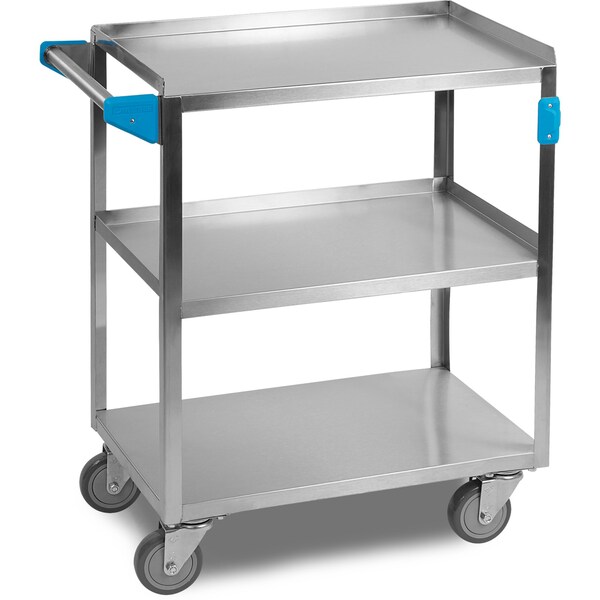 Carlisle Foodservice SS Utility Cart, 3 Shelf, 500 lb., 15.5x24" - UC5031524