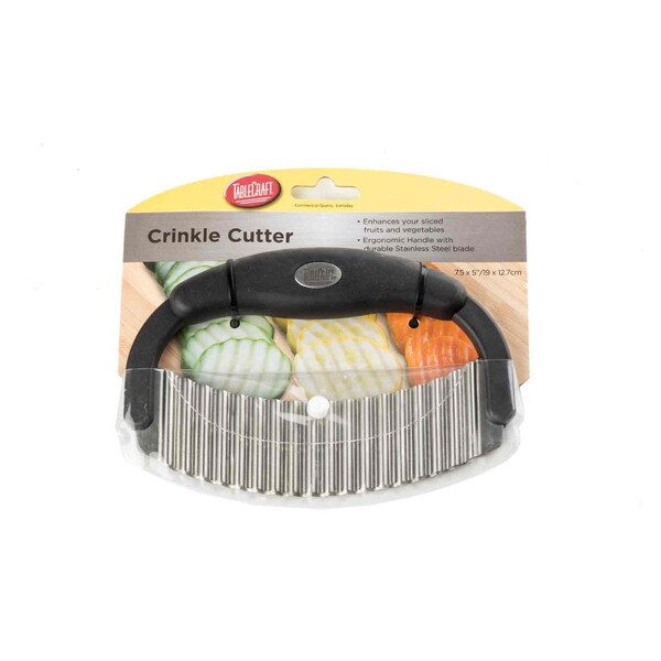 Tablecraft Crinkle Cutter, SS Sngl Blade, Plst Hndl - H6610