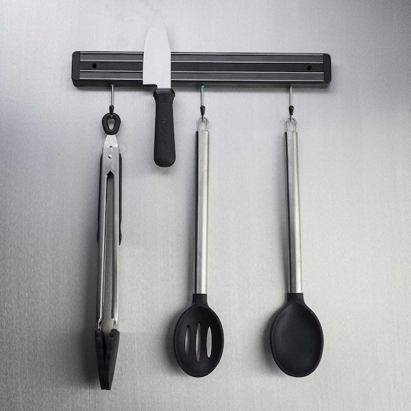 Tablecraft Sil Tip Tongs, SS, 1.2Mm Heavyweight, 12" - 4012BK
