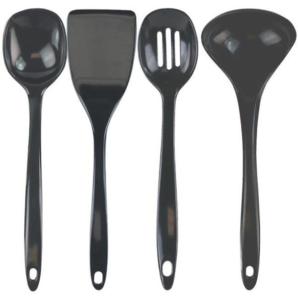 Reston Lloyd Reston Lloyd 81110 4pc Melamine Utensil Set  Charcoal - 81110