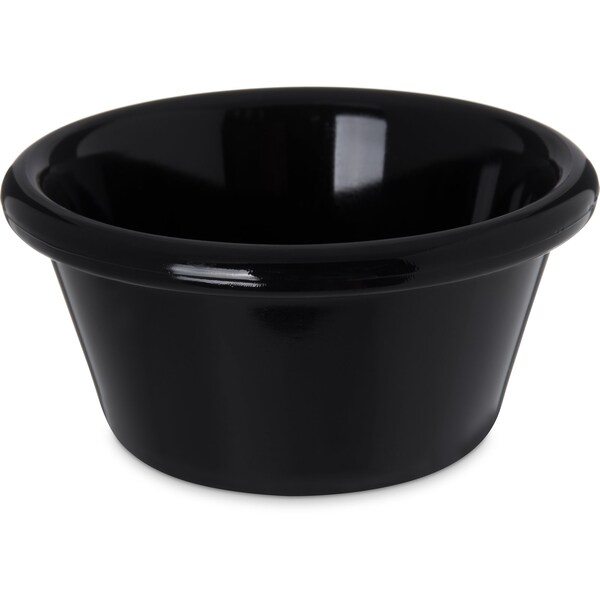 Carlisle Foodservice SAN Smooth Ramekin, 3 oz., Blk, PK48 - 4312303