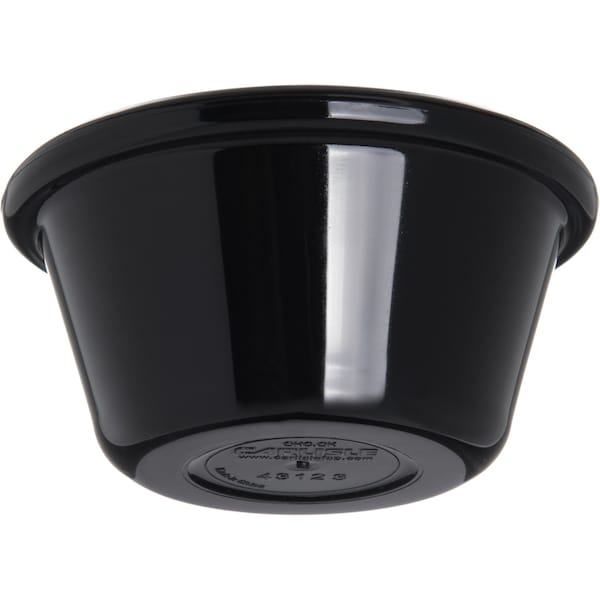 Carlisle Foodservice SAN Smooth Ramekin, 3 oz., Blk, PK48 - 4312303