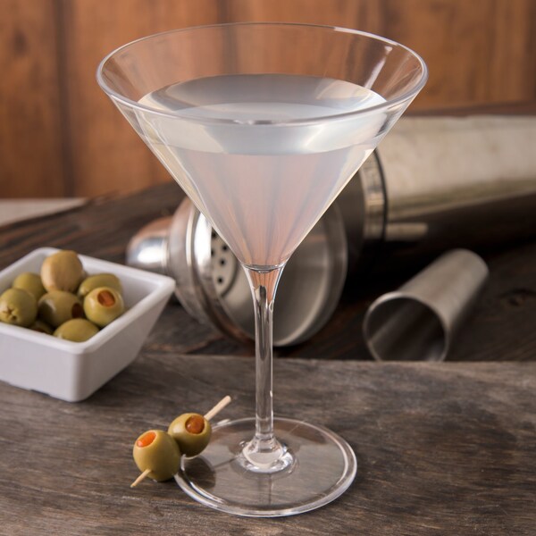 Carlisle Foodservice Martini, 9 oz., Clr, PK24 - 564607