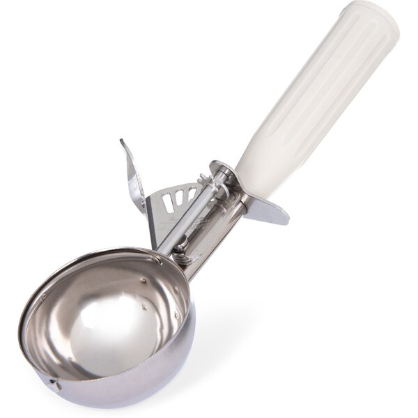 Carlisle Foodservice SS Disher Scoop No 10, 3.8 oz., Ivory, PK12 - 60300-10