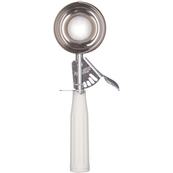 Carlisle Foodservice SS Disher Scoop No 10, 3.8 oz., Ivory, PK12 - 60300-10