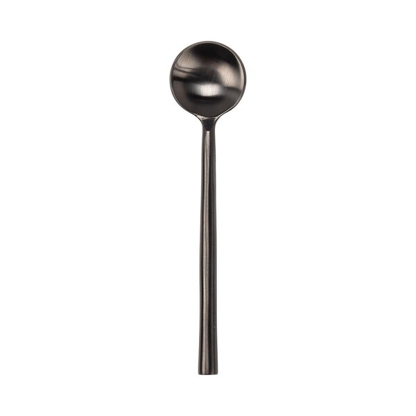 Abbott Collection 4.5 in. Stainless Steel Coffee Spoon, Matte Black - AB-36-ONYX-SPOON