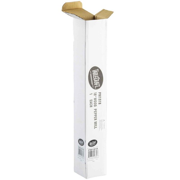 Tablecraft Wood Pepper Mill W/Mahogany, 18.4" - PM1918