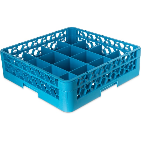 Carlisle Foodservice Tilted Cup Rack w/1 Open Ext, 16 Comp, PK4 - RC16-114