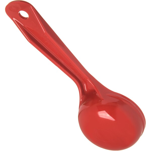 Carlisle Foodservice Solid Short Handle, 2 oz., Red, PK12 - 492405
