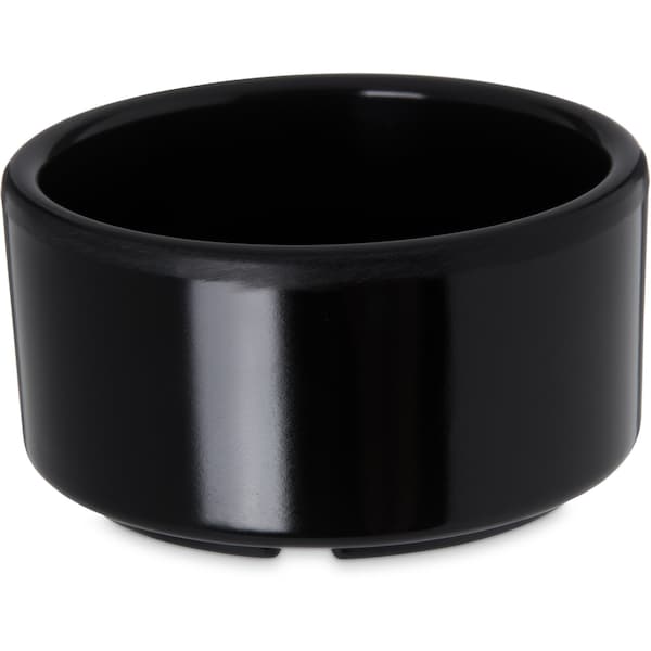 Carlisle Foodservice Mlmn Strgt-Side Ramekin, 3 oz., Bk, PK48 - 41203