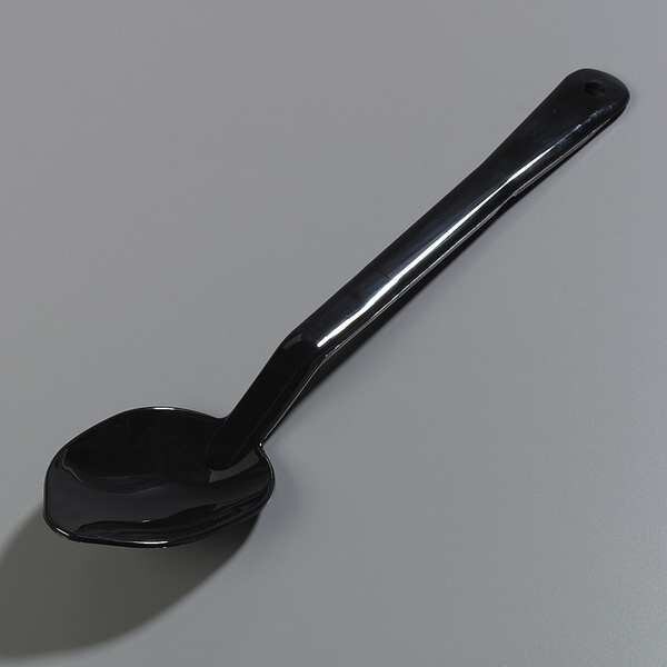 Carlisle Foodservice Solid Serving Spoon, Black, 13 In, PK12 - 442003