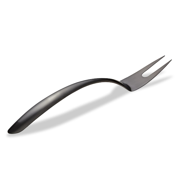 Bon Chef Ez Use Banquet Serving Fork 14" W/Hollow Cool Handle - Black Matte - 9455BM