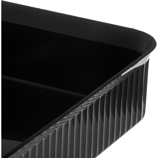 Carlisle Foodservice Rect Crock, 10 lb., Blk, PK6 - 811203