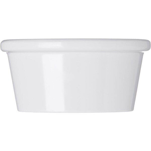Carlisle Foodservice Mlmn Smooth Ovl Ramekin, 2 oz., Wht, PK48 - S31002