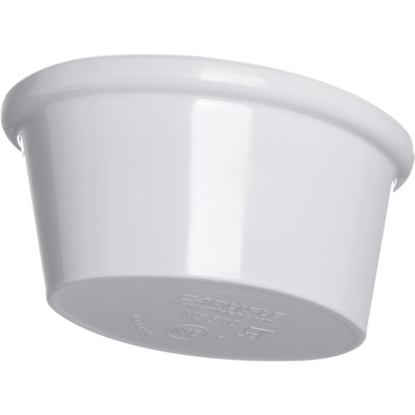 Carlisle Foodservice Mlmn Smooth Ovl Ramekin, 2 oz., Wht, PK48 - S31002