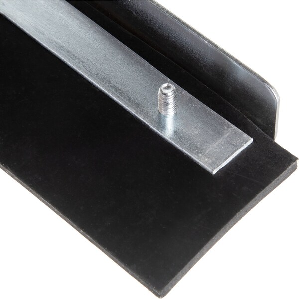 Carlisle Foodservice Straight Blade Blk Rubbr w/Mtl Frame, PK6 - 361201800