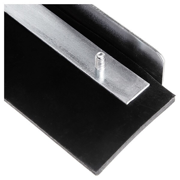 Carlisle Foodservice Straight Blade Blk Rubbr w/Mtl Frame, PK6 - 361201800
