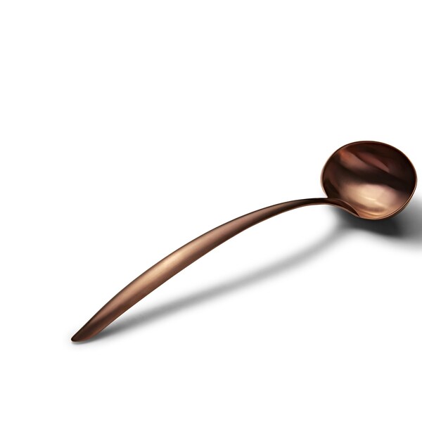 Bon Chef Ez Use Banquet Serving Ladle W/Hollow Cool Handle 15" 6 Oz. - Rose Gold Matte - 9456RGM