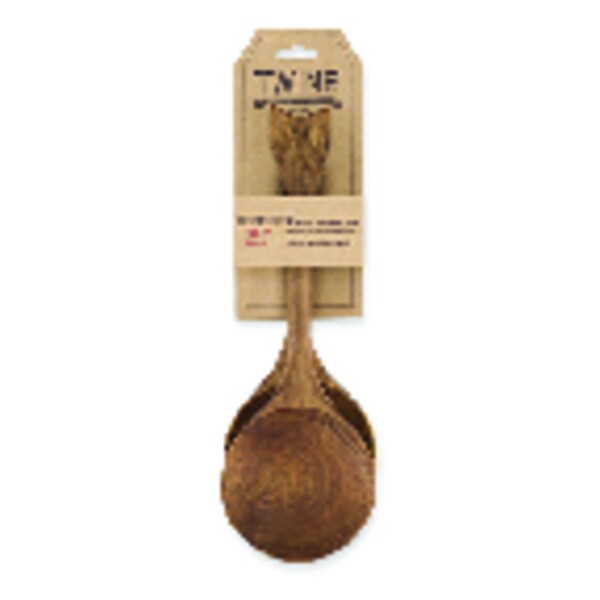 Twine TWINE Rustic Farmhouse Brown Acacia Wood Serving Spoons - 4900