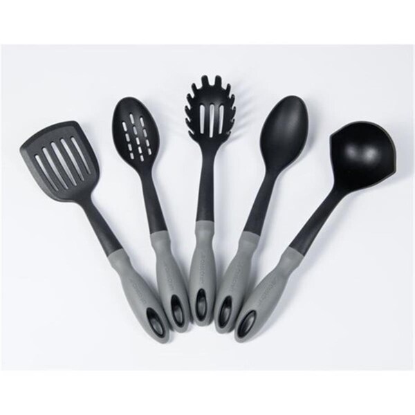 Golosinas Slotted Spoon, Ladle, Spoon, Spatula & Pasta Server Utensil Set - 5 Piece - GO1683010